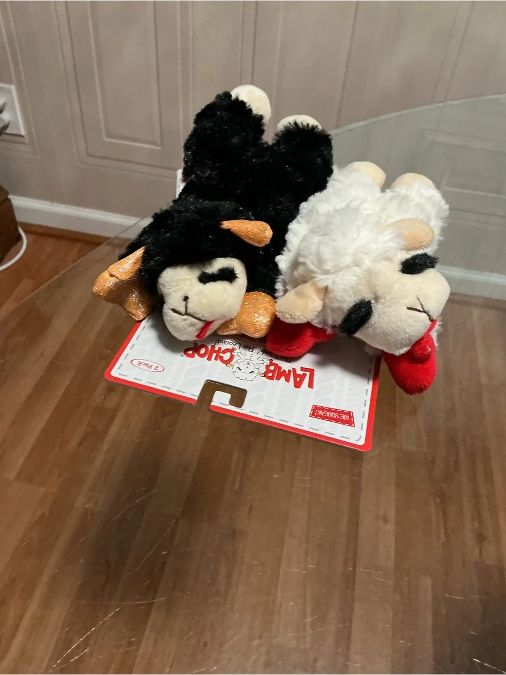 Brand new - Set Of 2 LambChop 7” Dog Toy With Squeaker...